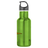 Lustige Dinosaurier-Name-Wasserflaschen Edelstahlflasche (Rückseite)