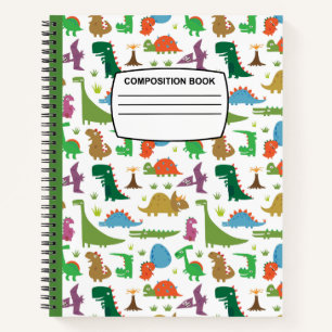 lustige Dinosaurier Spiralnotizbuch Notizblock