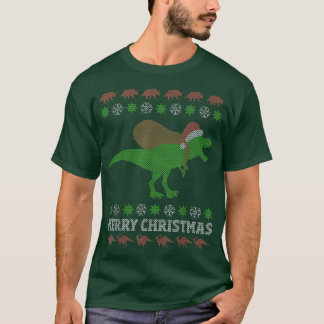 lustige Dinosaurier "Ugly Christmas Sweaters  T-Shirt