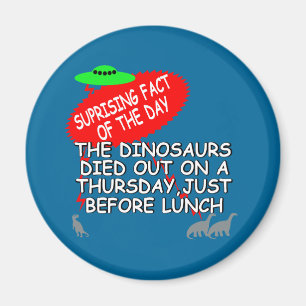 Lustige Dinosaurierlöschung Magnet