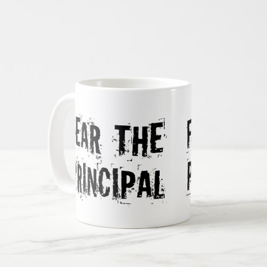 Lustige Direktion Kaffeetasse (Vorderseite Links)