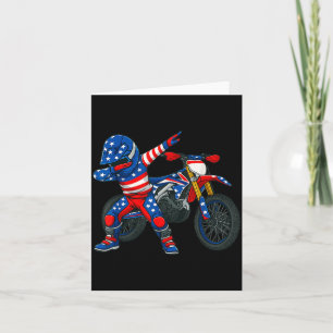 Lustige Dirt Bike Kunst Fahrer Motocross Motorrad Karte