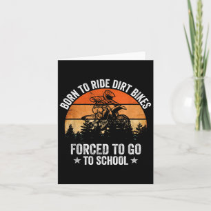 Lustige Dirt Bike Kunst für Jungen Mädchen Motocro Karte