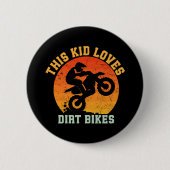 Lustige Dirt Bikes für Kinder Button (Vorderseite)