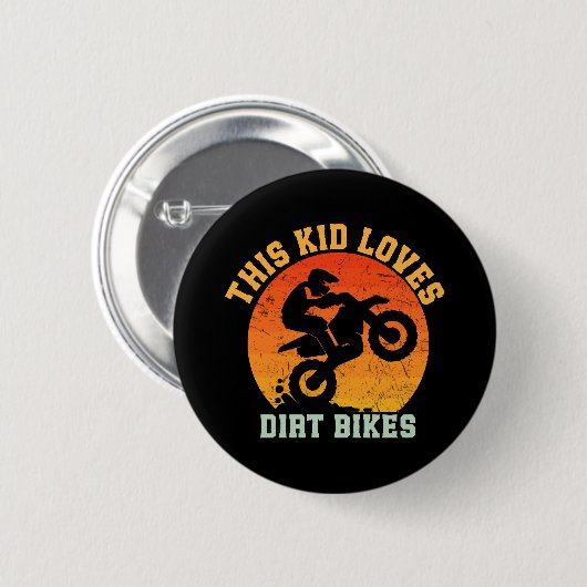 Lustige Dirt Bikes für Kinder Button (Vorne & Hinten)