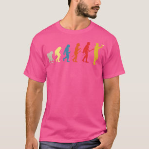 Lustige Disc-Golf-Evolution Vintage-Frisbee T-Shirt