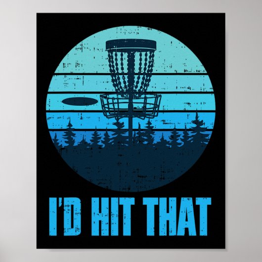 Lustige Disc-Golf-Geschenke - Frisbee Golf Disc Go Poster (Vorne)