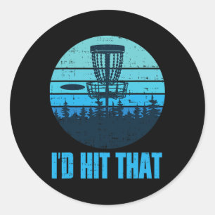 Lustige Disc-Golf-Geschenke - Frisbee Golf Disc Go Runder Aufkleber