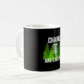 Lustige Disc-Golf-Geschenkketten werden Folf Frolf Kaffeetasse (Vorderseite Links)