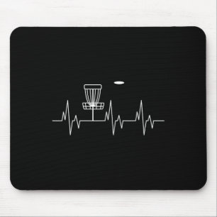 Lustige Disc-Golf-Herzschlag Süße alternative Spor Mousepad