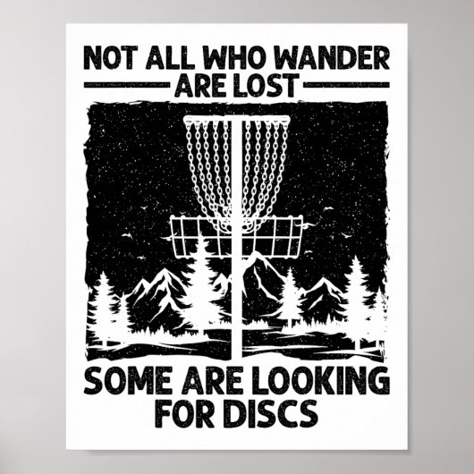 Lustige Disc-Golf-Kunst für Männer Frauen Disc-Gol Poster (Vorne)