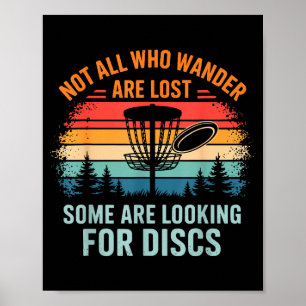Lustige Disc-Golf-Kunst für Männer Frauen Disc-Gol Poster