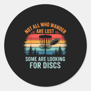 Lustige Disc-Golf-Kunst für Männer Frauen Disc-Gol Runder Aufkleber
