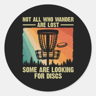 Lustige Disc-Golf-Kunst für Männer Frauen Disc-Gol Runder Aufkleber