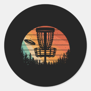 Lustige Disc-Golf-Kunst für Männer Frauen Kinder D Runder Aufkleber