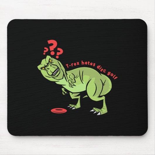 Lustige Disc Golf T Rex Kinder  Mousepad (Vorne)