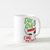 Lustige Disc-Golf-Vater-nur Weisen-coolere Kaffeetasse (VorderseiteRechts)