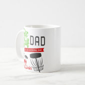 Lustige Disc-Golf-Vater-nur Weisen-coolere Kaffeetasse (Vorderseite Links)