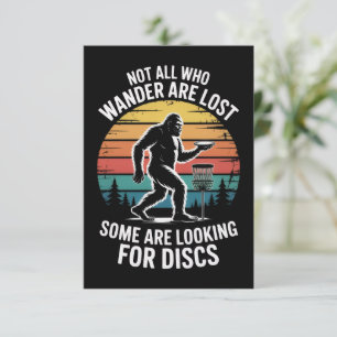 Lustige Disc-Golf-Vintage-Bigfoot-Golfer-Vater-Fri Einladung