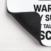 Lustige Disc-Golf-Warnung Kann Plötzlich Anfangen Mousepad (Ecke)