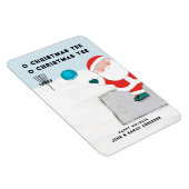 Lustige Disc-Golf-Weihnachtskarte Magnet (Rechte Seite)