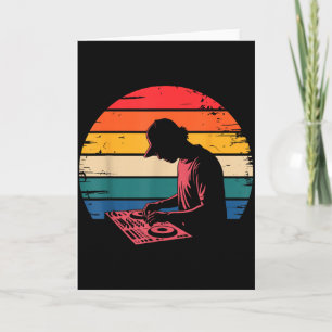 Lustige Dj Kunst Männer Frauen Musikproduzent Disc Karte