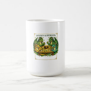 Lustige DnD-Häuser und Menschen für Gamer-Dungeons Kaffeetasse