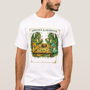Lustige DnD-Häuser und Menschen für Gamer-Dungeons T-Shirt