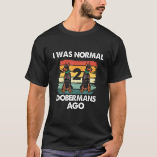 Lustige Dobermann-Kunst für Männer Frauen Doberman T-Shirt