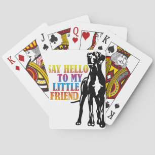 Lustige Doggenbild Spielkarten