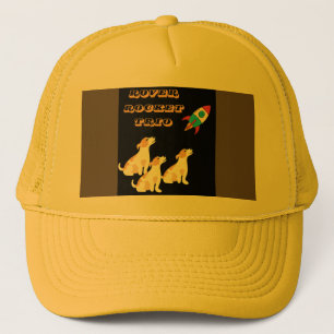 lustige Doggy Space Mission Truckerkappe