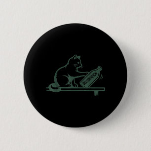 Lustige Doktorarbeit Promotion Katzenhumor Button