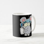 lustige Doktormaus Kaffeetasse (VorderseiteRechts)