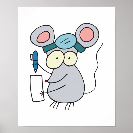 lustige Doktormaus Poster (Vorne)