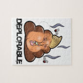 Lustige Donald- Trump - Trumpy-PooPoo Emoji Ikone Puzzle (Horizontal)