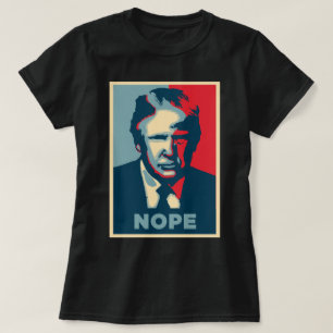 Lustige Donald- TrumpPop-Kunst NOPE T-Shirt