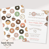 Lustige Donuts Abschiedsparty Einladung
