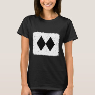Lustige Doppelte Schwarze Diamanten Skifahren Snow T-Shirt