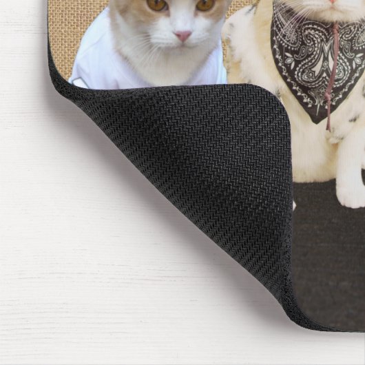 Lustige Dorf-Katzen Mousepad (Ecke)