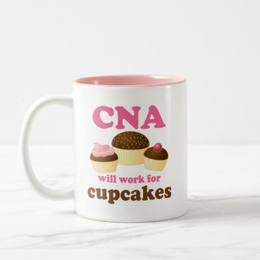 Lustige DOSE oder zugelassener pflegenassistent Zweifarbige Tasse (Links)