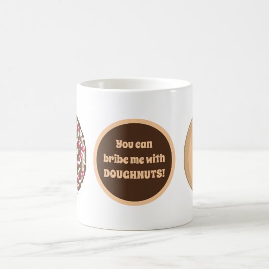 lustige Doughnut brit Art Kaffeetasse (Mittel)