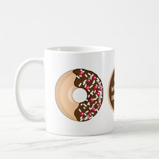 lustige Doughnut brit Art Kaffeetasse (Links)