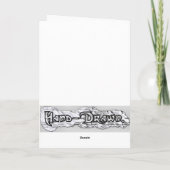 Lustige Drache-Gruß-Karten Karte (Rückseite)