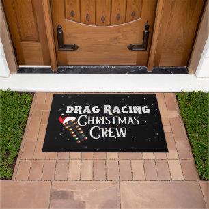 Lustige Drag-Racing-Weihnachtsmannschaft Fußmatte