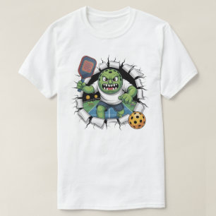 Lustige dramatische Pickleball-Schläger Smash Cour T-Shirt