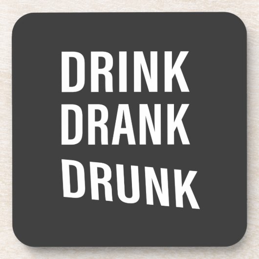 lustige Drinker zitiert Redewendungen Getränkeuntersetzer (Vorderseite)