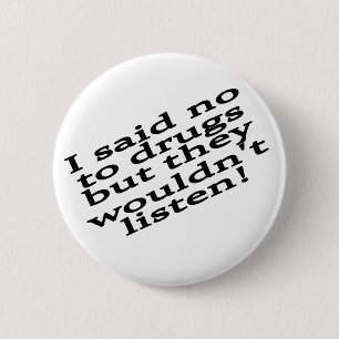 Lustige Droge Button