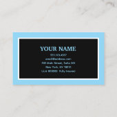 Lustige Druckwäsche Reinigungsdienst Visitenkarte (Rückseite)