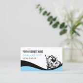 Lustige Druckwäsche Reinigungsdienst Visitenkarte (Stehend Vorderseite)