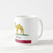 Lustige Dubai-Flagge Kaffeetasse (VorderseiteRechts)